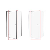 Душові двері KALIBRA 100x195 скло clear ACTIVE SHIELD 6мм