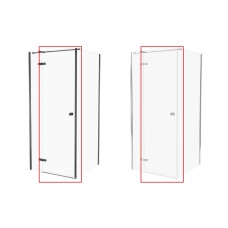 Душові двері KALIBRA 110x195 скло clear ACTIVE SHIELD 6мм