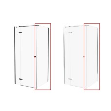 Бокова стінка до кабіни KALIBRA 80x195 скло clear ACTIVE SHIELD 6мм