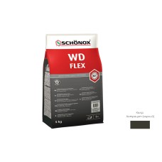 Затирка цементна еластична Schonox WD Flex, Антрацит 5 кг