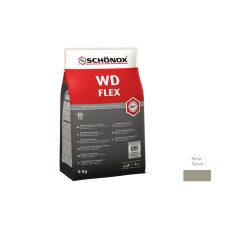 Затирка цементна еластична Schonox WD Flex, Сіра 5 кг