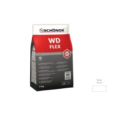 Затирка цементна еластична Schonox WD Flex, Біла 5 кг