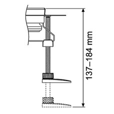 Ніжки TECE Drainline 4 штуки 139–187 мм для дренажних лотків (660004)