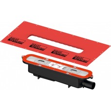 Cифон TECEDrainprofile Flat 0.53 л/с: горизонтальний відвід DN40 (673001)