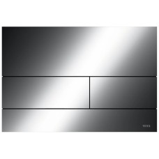 Панель змиву TECEsquare II Metal з двома клавішами, Polished Black Chrome (9240837)