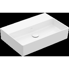 MEMENTO 2.0 Умивальник підвісний 600x420 мм без отвору під змішувач, Stone White  (4A226FRW) Titan Ceram