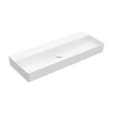 MEMENTO 2.0 Умивальник 1200x470 мм без отвору під змішувач, без переливу, White Alpin (4A22CF01)