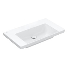 SUBWAY 3.0 Умивальник 800x470 мм без отвору та переливу (4A7083RW) Stone White CeramicPlus