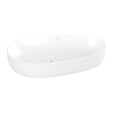 ANTAO Умивальник на стільницю 65x40 см, Stone White CeramicPlus (4A7465RW)