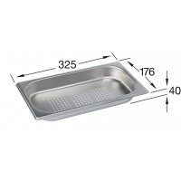 Коландер для кухонної мийки 1/3  325x176x40  із нержавіючої сталі (829906K1)