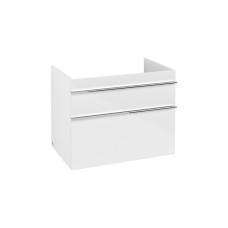 VENTICELLO Тумба під умивальник 753x590x502 Glossy White, ручки хром  (A92501DH)