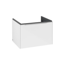 SUBWAY 3.0 Тумба під умивальник 622x429x478 мм Brilliant White, ручки glossy aluminium (C57500VE)