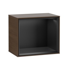 FINION Модуль 418x356x270 колір Walnut Veneer, поличка Black Matt + 1 LED підсвітка (F580PDGN)