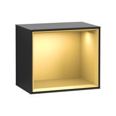 FINION Модуль 418x356x270 колір Black Matt, поличка Gold Matt + 3 LED підсвітки (G580HFPD)