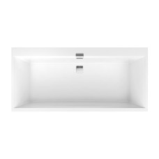 SQUARO EDGE 12 Duo Ванна кварил 1600x750 з ніжками та сифоном (UBQ160SQE2DV-01)