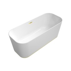 Ванна FINION Duo Freestanding 1700x700, Gold Led DesignRing, Quaryl (UBQ177FIN7A300V101)