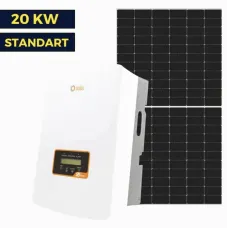 Мережа сонячної станції на 20 кВт Standart | Solis 20 kw | LP Longi 425W