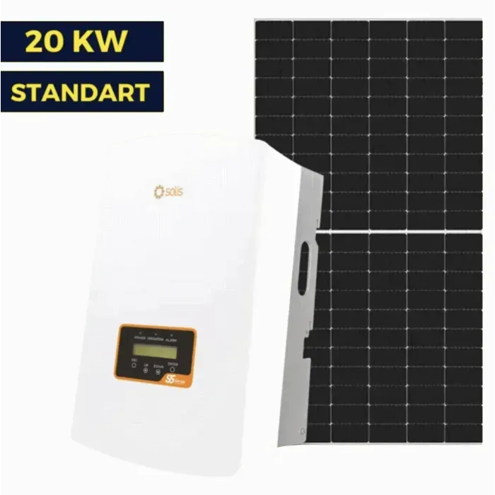 Мережа сонячної станції на 20 кВт Standart | Solis 20 kw | LP Longi 425W