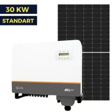 Мережа сонячної станції на 30 кВт Standart | Solis 30 кВ | LP Longi 425W