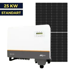 Мережа сонячної станції на 25 кВт Standart | Solis 25 kw | LP Longi 425W