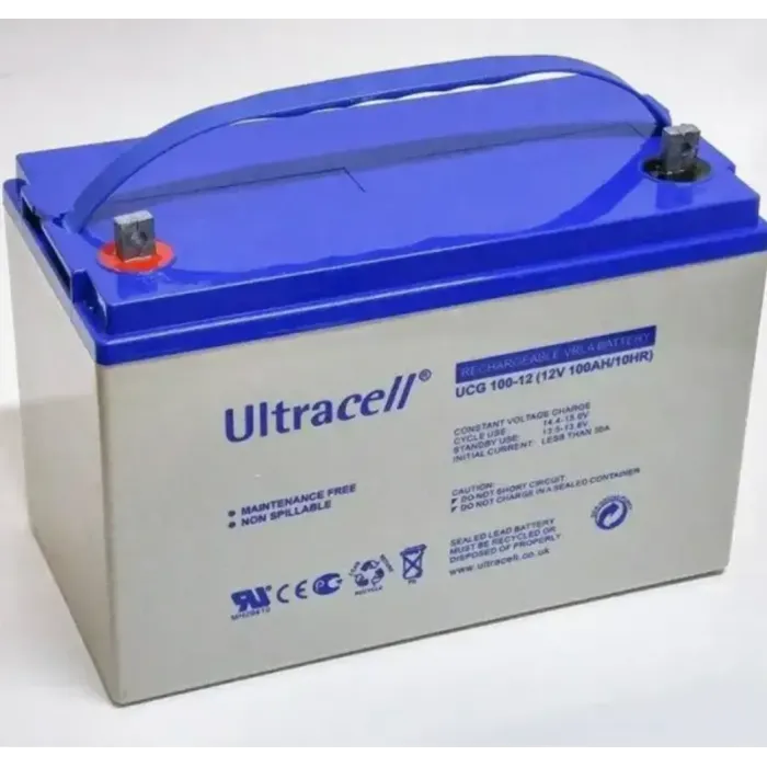 Акумуляторна батарея Ultracell UCG100-12 GEL 12V 100 Ah (328 x 173 x 232) White Q1/48