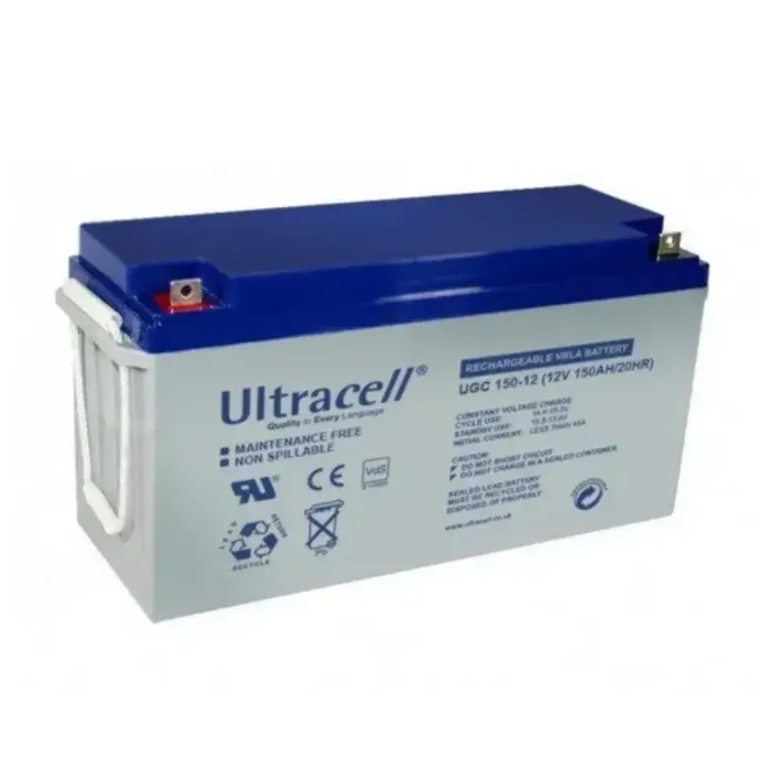Акумуляторна батарея Ultracell UCG150-12 GEL 12 V 150 Ah (485 x 170 x 240) White Q1/34
