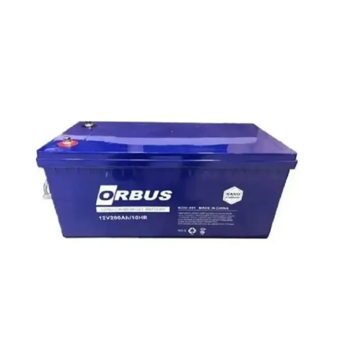 Акумуляторна батарея ORBUS CG12200 GEL 12 V 200 Ah (522 х 238 х 222) Black Q1/24