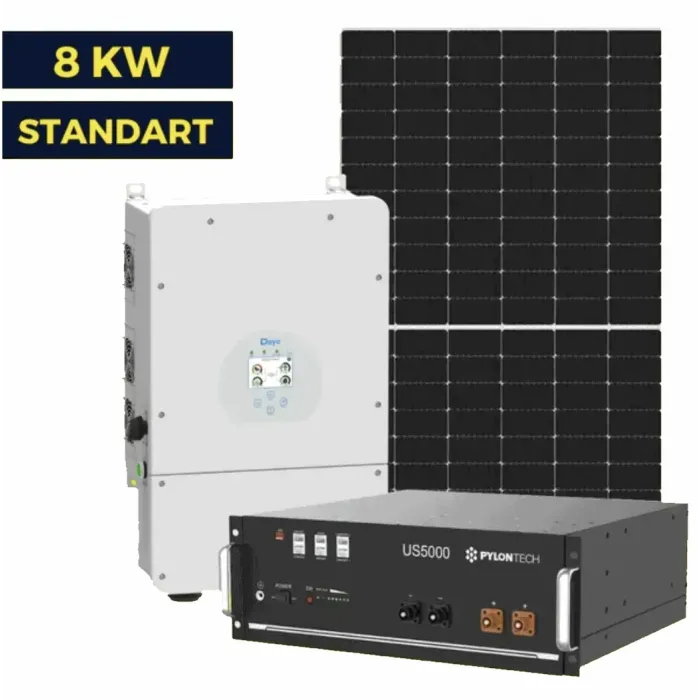 Гібридна сонячна станція на 8 кВт. Standart | Deye 8 kw | LP Longi 450W