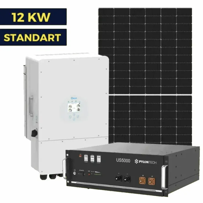 Гібридна сонячна станція на 12 квт Standart | Deye 12 kw | LP Longi 450W