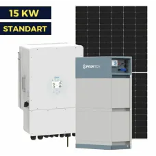 Гібридна сонячна станція 15 кВт Standart | Deye 15 kw | Ulica 550W