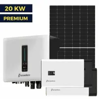 Гібридна сонячна станція на 20 кВт Premium | Stromherz 20 kw | Ulica 550W | Stromherz 11,5 kWh