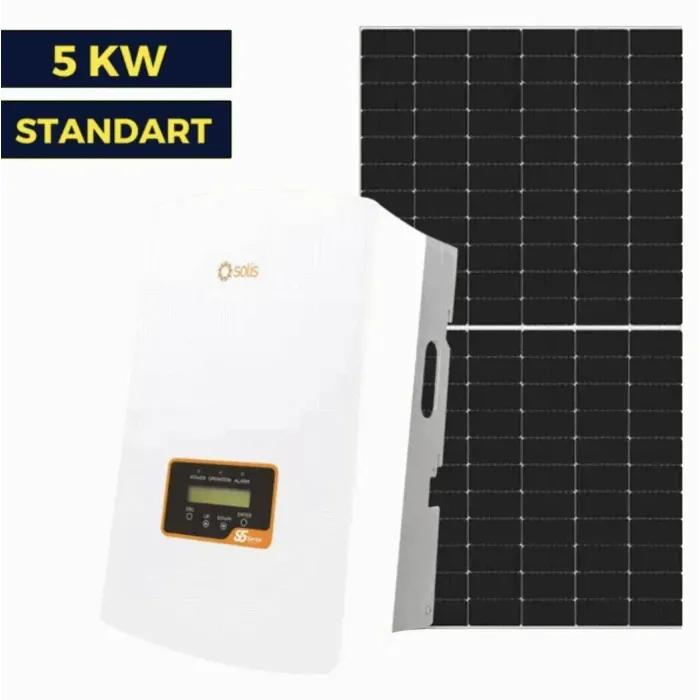 Мережа сонячної станції на 5 кВт Standart | Solis 5 кВ | LP Longi 425W