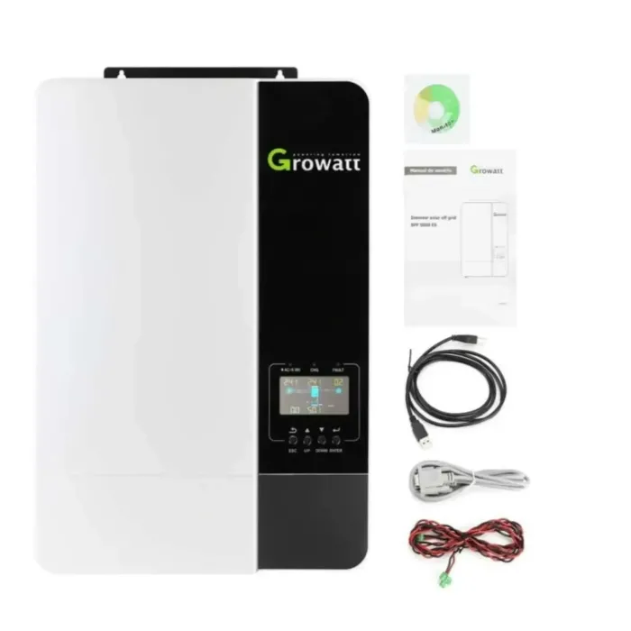 Гібридний інвертор Growatt SPF 5000 ES, 48 В, 5000 Вт (безперебійник, UPS, ДБЖ)