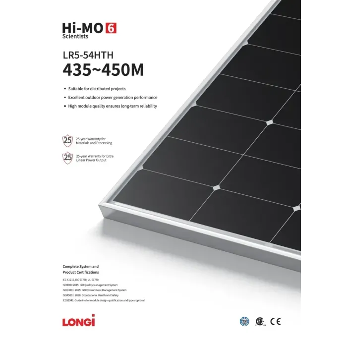 Монокристалічна сонячна панель Longi Solar LR5-54HTH-435M black frame