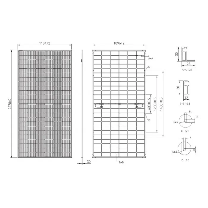 Сонячна панель Tongwei Solar TWMND-72HD590(BF) Bifacial Topcon N-type